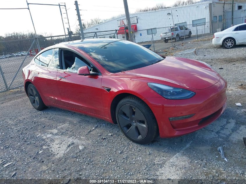 5YJ3E1EB9NF181235 TESLA MODEL 3 LONG RANGE DUAL MOTOR 2022