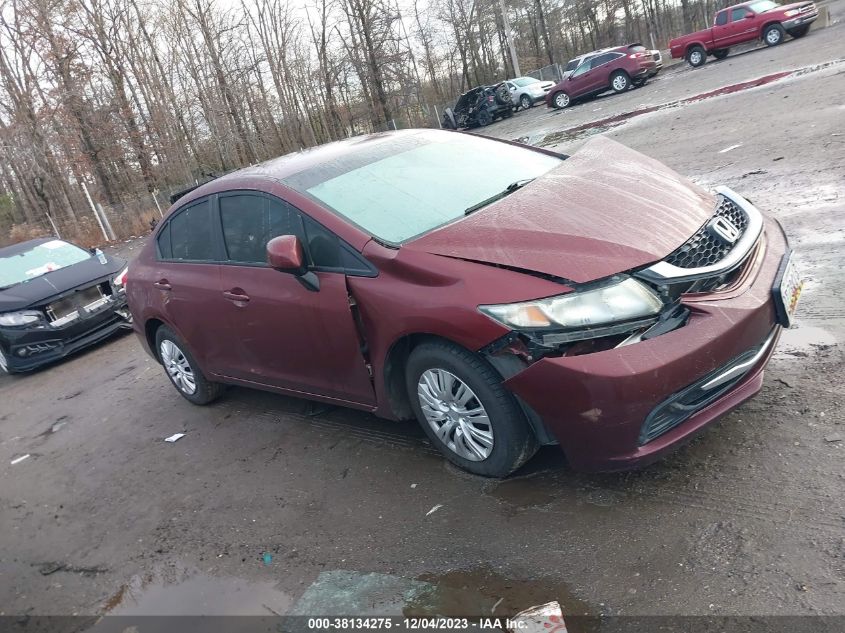 2013 HONDA CIVIC LX - 2HGFB2F51DH575553