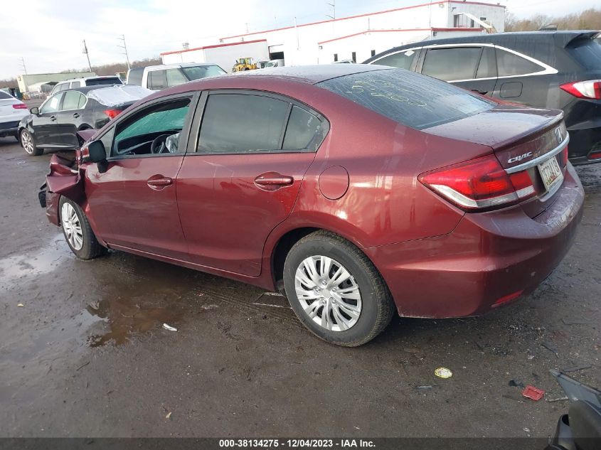 2013 HONDA CIVIC LX - 2HGFB2F51DH575553