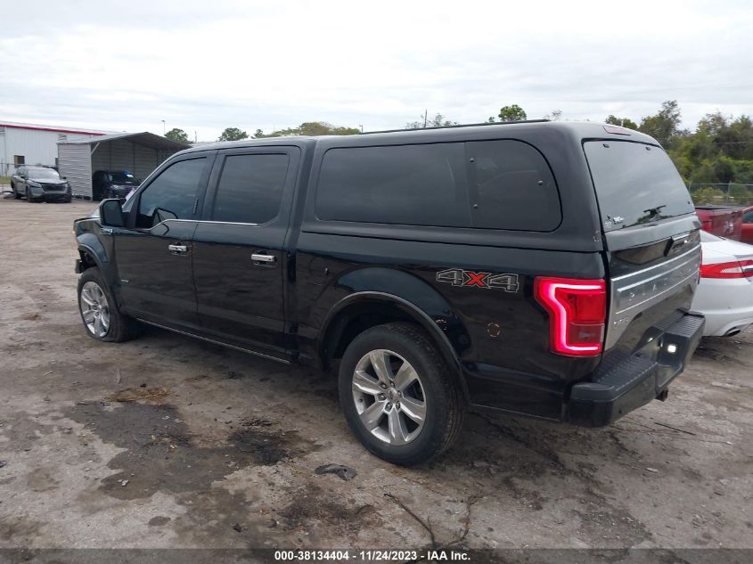 2017 FORD F-150 PLATINUM - 1FTEW1EG0HFA66508