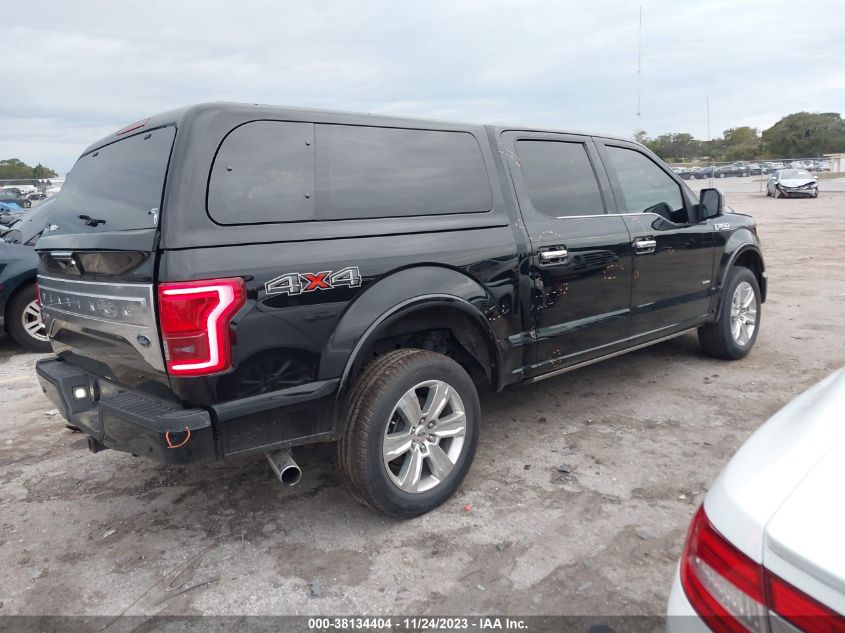 2017 FORD F-150 PLATINUM - 1FTEW1EG0HFA66508