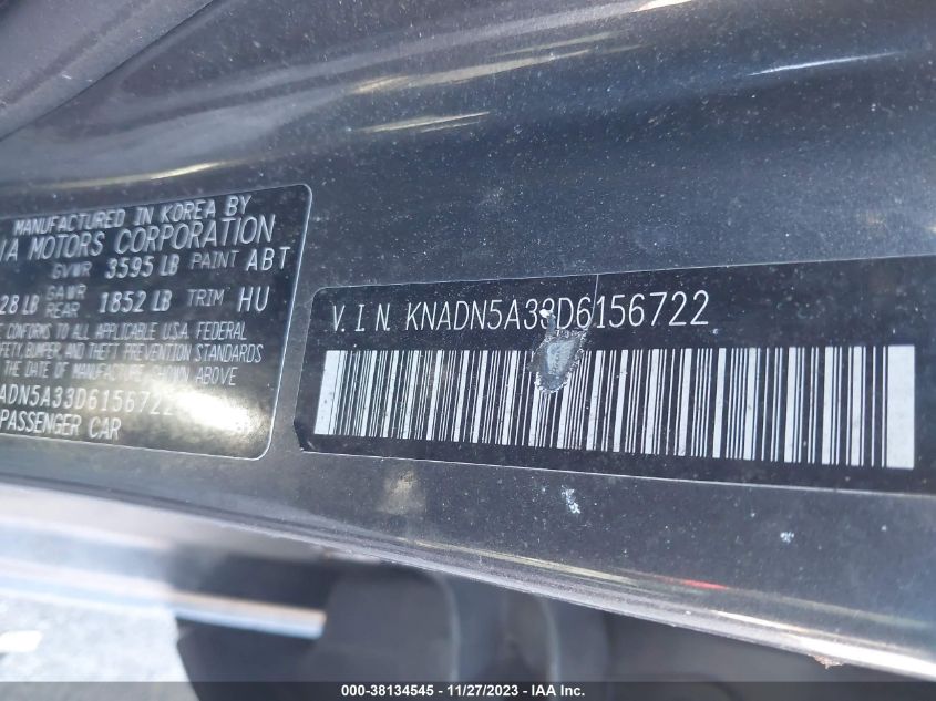 2013 KIA RIO EX - KNADN5A33D6156722