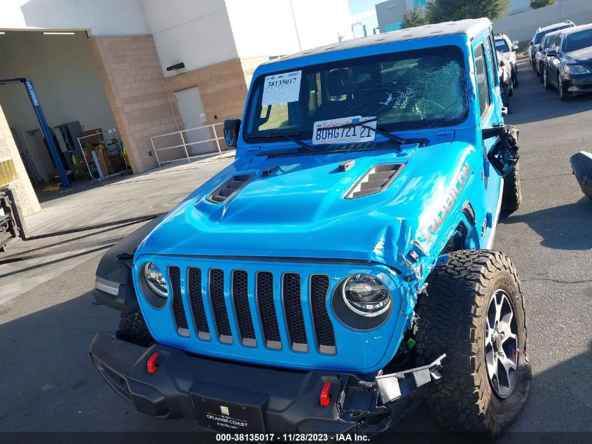 2021 JEEP WRANGLER UNLIMITED RUBICON 4X4 - 1C4HJXFN0MW613444