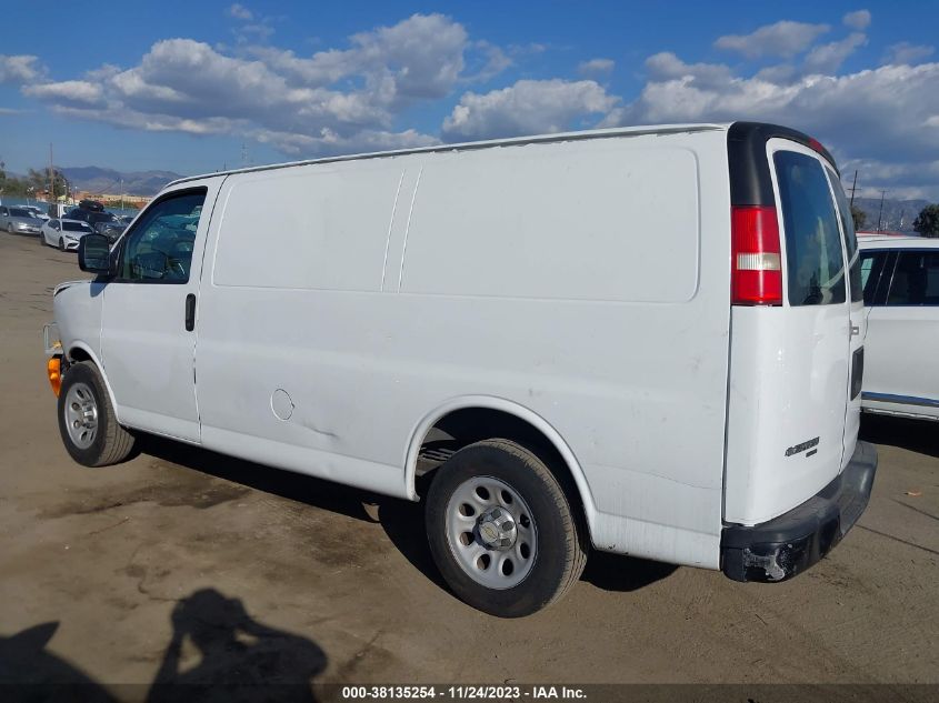 2013 CHEVROLET EXPRESS 1500 WORK VAN 1GCSGAFX3D1115299