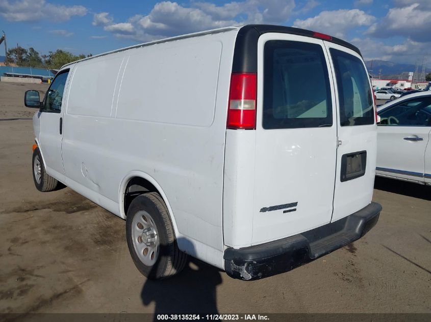 2013 CHEVROLET EXPRESS 1500 WORK VAN 1GCSGAFX3D1115299