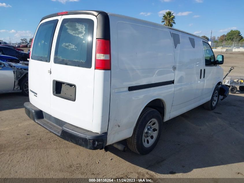 2013 CHEVROLET EXPRESS 1500 WORK VAN 1GCSGAFX3D1115299