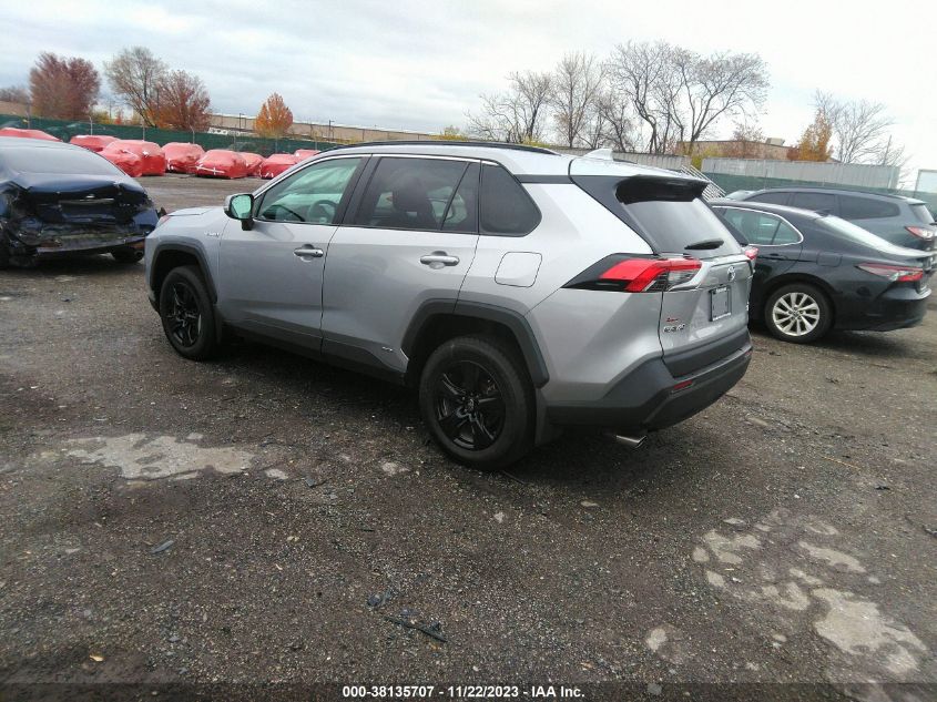 2021 TOYOTA RAV4 XLE HYBRID - 4T3RWRFV1MU014701