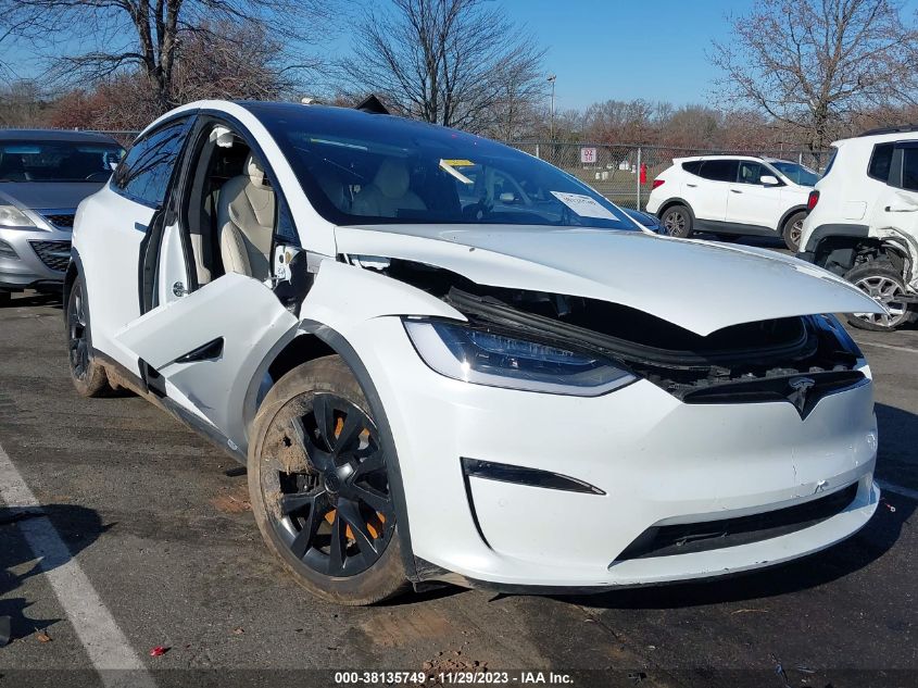 7SAXCDE54NF337171 TESLA MODEL X DUAL MOTOR ALL-WHEEL 2022