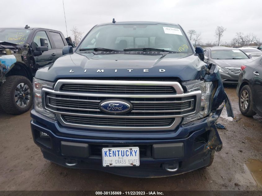 2018 FORD F-150 LIMITED - 1FTEW1EG7JFA59819