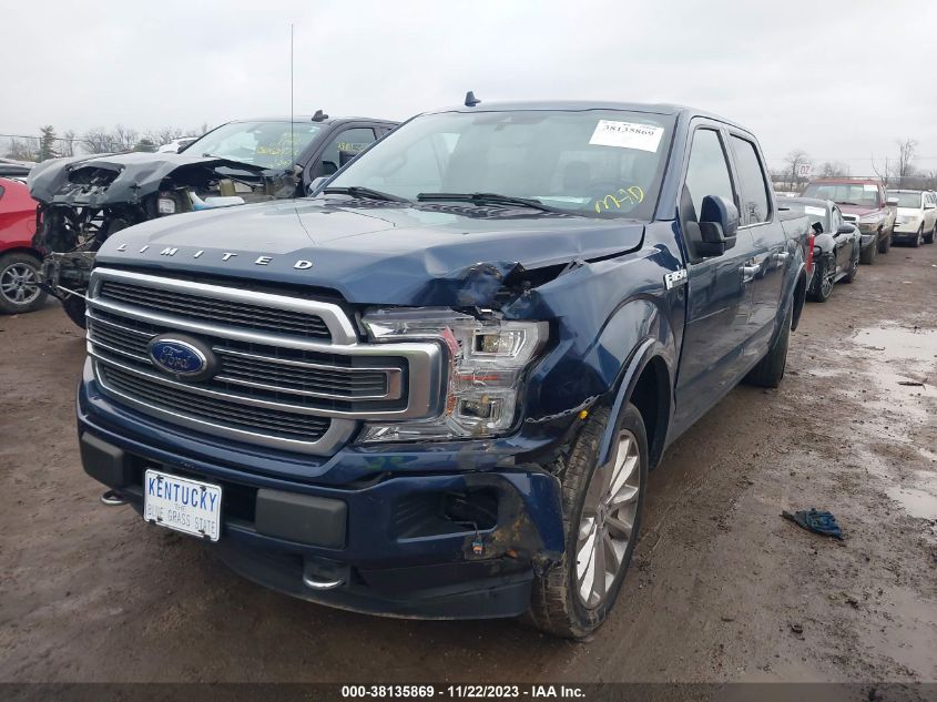 2018 FORD F-150 LIMITED - 1FTEW1EG7JFA59819