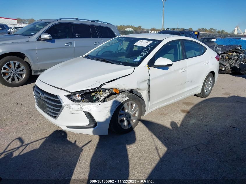 2017 HYUNDAI ELANTRA SE - 5NPD74LF0HH080368