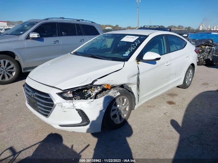 2017 HYUNDAI ELANTRA SE - 5NPD74LF0HH080368