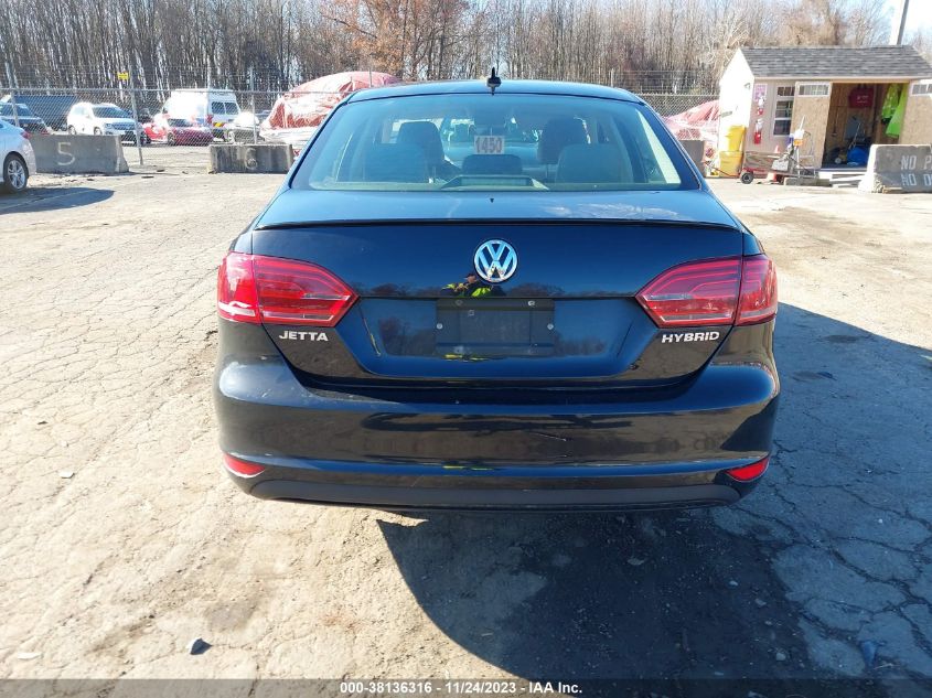 2013 VOLKSWAGEN JETTA HYBRID SEL 3VW637AJ8DM298069