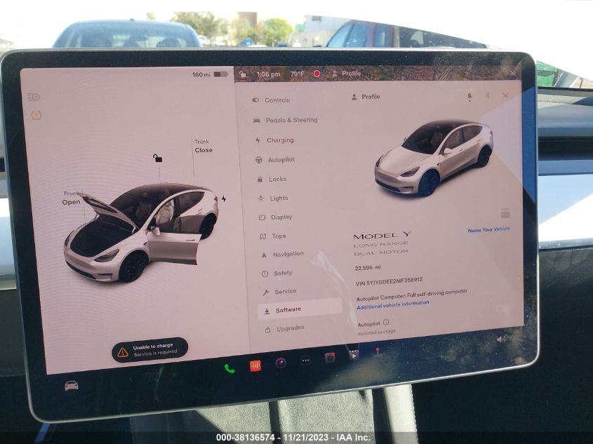 2021 TESLA MODEL Y LONG RANGE DUAL MOTOR - 5YJYGDEE2MF258912