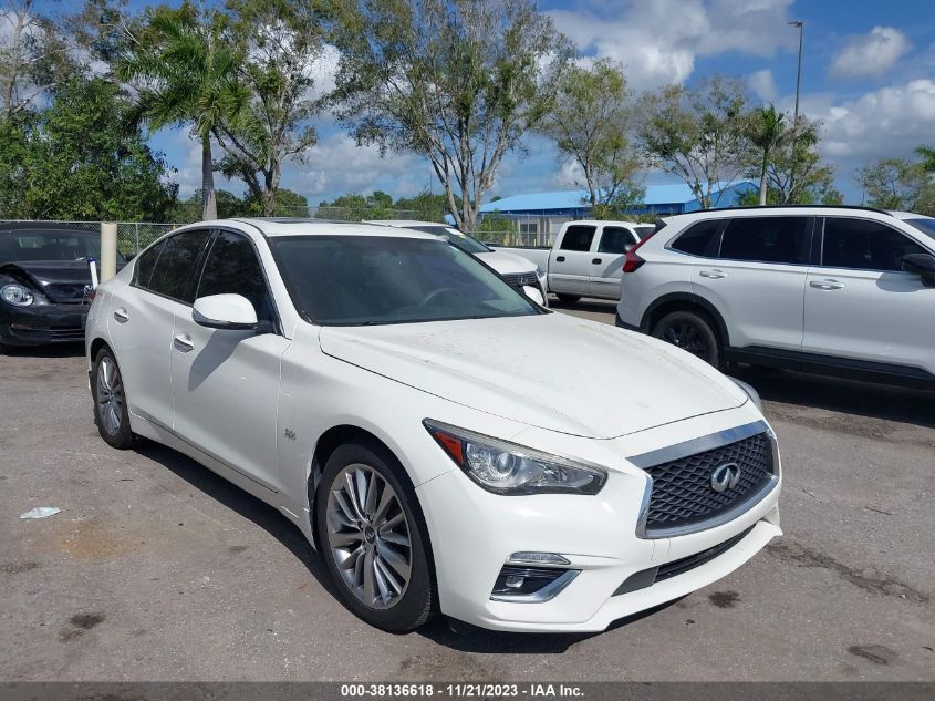 Lot #2539237922 2019 INFINITI Q50 3.0T LUXE salvage car