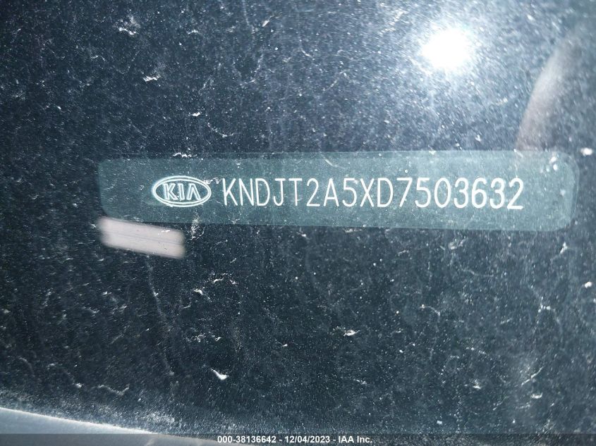 2013 KIA SOUL BASE - KNDJT2A5XD7503632