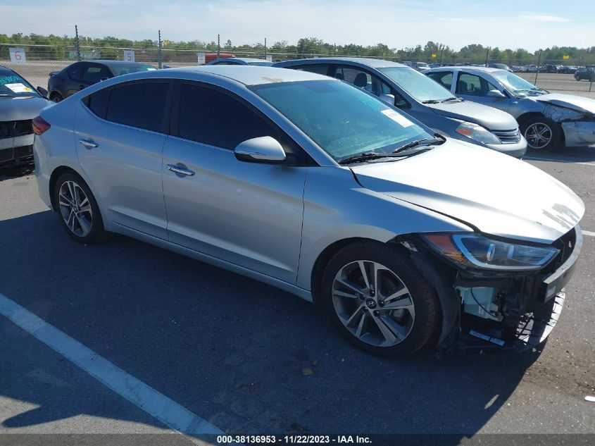 2017 HYUNDAI ELANTRA LIMITED - 5NPD84LF7HH051737