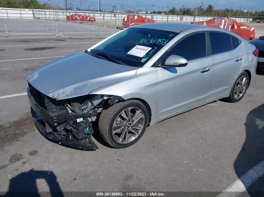 2017 HYUNDAI ELANTRA LIMITED - 5NPD84LF7HH051737