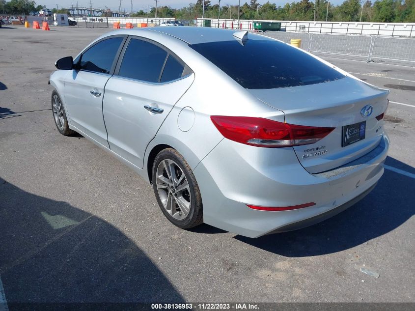2017 HYUNDAI ELANTRA LIMITED - 5NPD84LF7HH051737