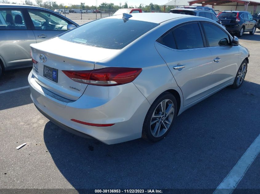 2017 HYUNDAI ELANTRA LIMITED - 5NPD84LF7HH051737