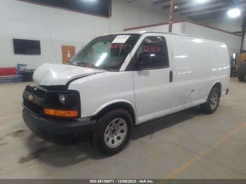 2013 CHEVROLET EXPRESS 1500 WORK VAN 1GCSGAFX0D1161950