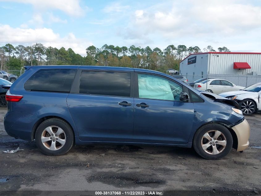2015 TOYOTA SIENNA L 7 PASSENGER - 5TDZK3DC6FS573062