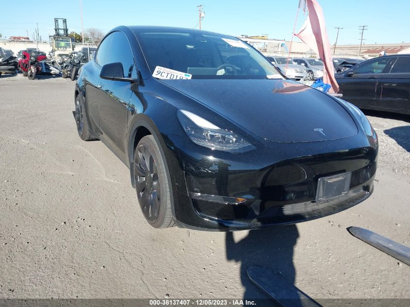 7SAYGDEF8NF524382 TESLA MODEL Y PERFORMANCE DUAL MOTOR 2022
