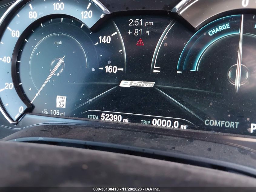 2019 BMW 530E IPERFORMANCE WBAJA9C58KB392582
