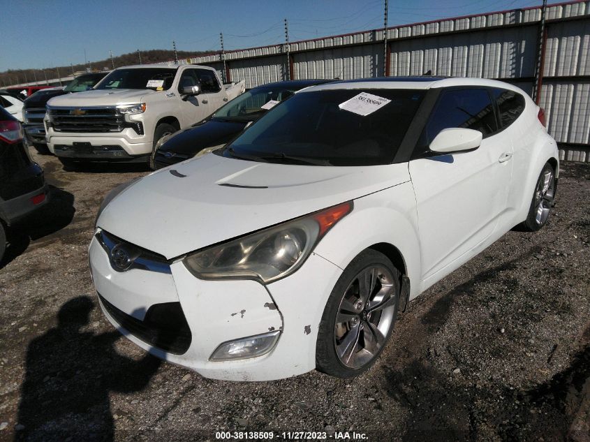 2013 HYUNDAI VELOSTER BASE W/BLACK - KMHTC6AD7DU173453