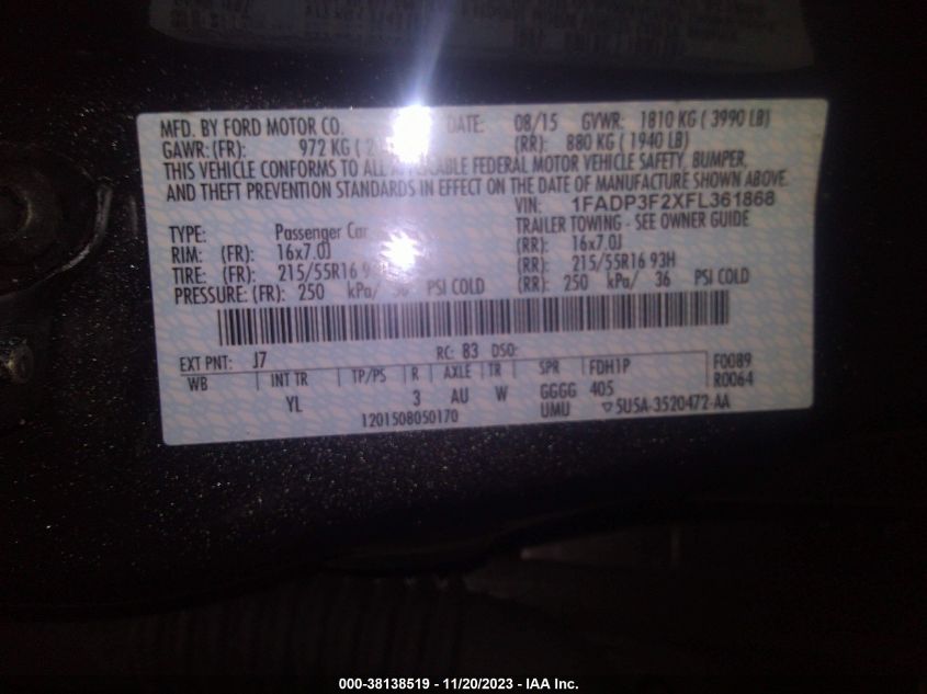 2014 FORD C-MAX HYBRID SE - 1FADP5AU2EL519476