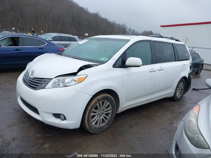 2013 TOYOTA SIENNA XLE V6 8 PASSENGER - 5TDYK3DC6DS388342