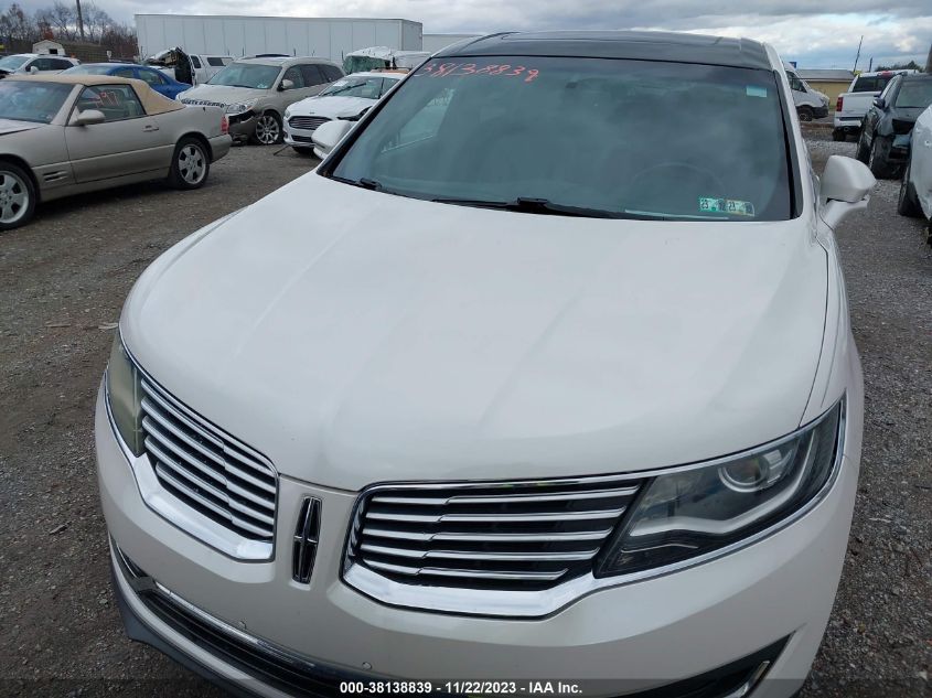 2016 LINCOLN MKX SELECT - 2LMTJ8KP5GBL80349