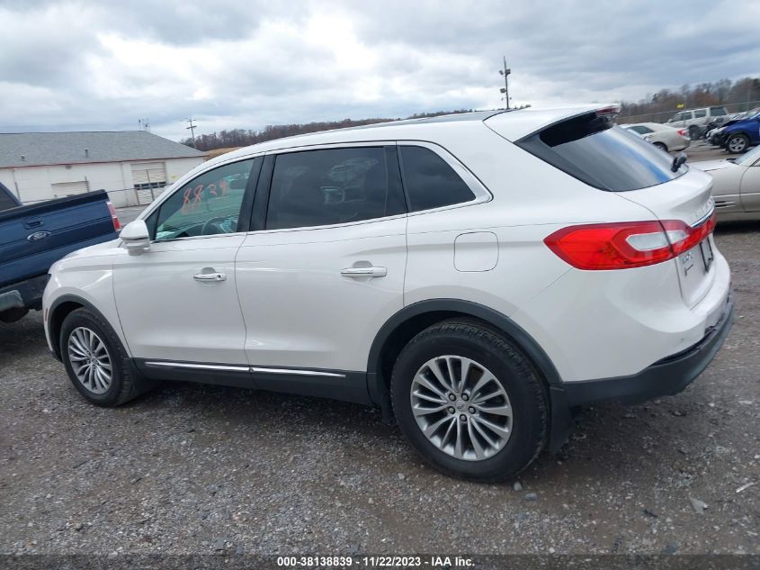 2016 LINCOLN MKX SELECT - 2LMTJ8KP5GBL80349