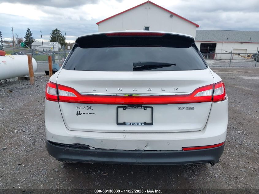 2016 LINCOLN MKX SELECT - 2LMTJ8KP5GBL80349