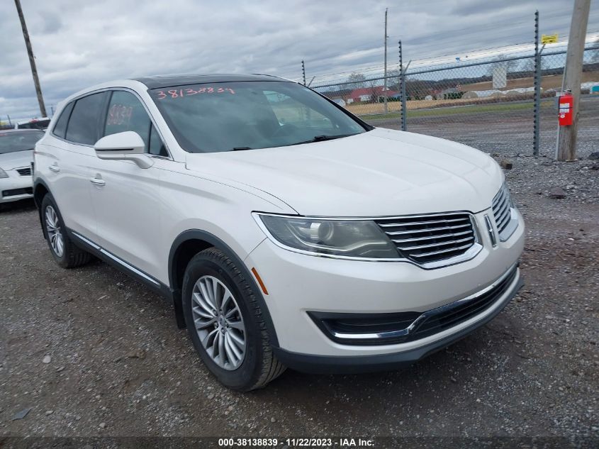 2016 LINCOLN MKX SELECT - 2LMTJ8KP5GBL80349