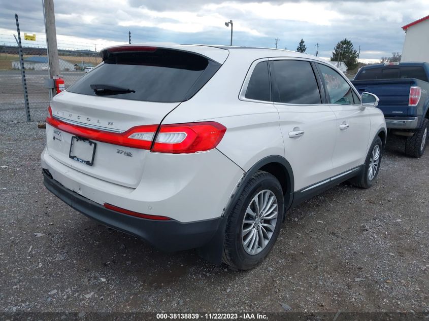 2016 LINCOLN MKX SELECT - 2LMTJ8KP5GBL80349