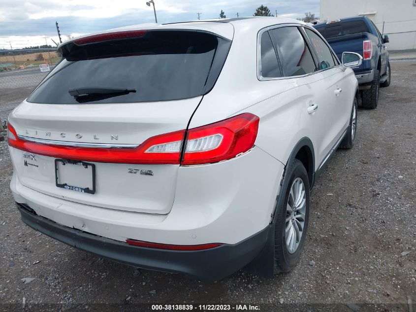 2016 LINCOLN MKX SELECT - 2LMTJ8KP5GBL80349