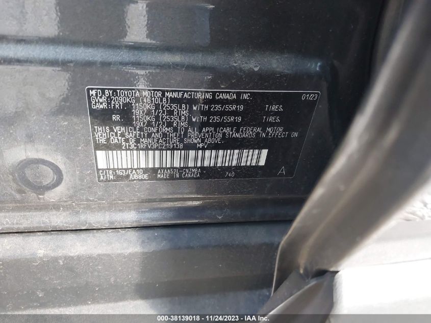 2023 TOYOTA RAV4 XLE PREMIUM - 2T3C1RFV3PC219138