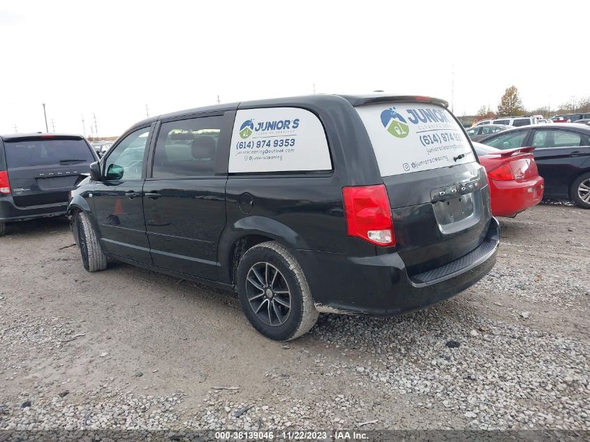 2014 DODGE GRAND CARAVAN AVP/SE - 2C4RDGBG8ER452645