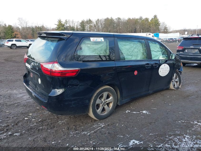 2018 TOYOTA SIENNA L 7 PASSENGER - 5TDZZ3DC2JS958252