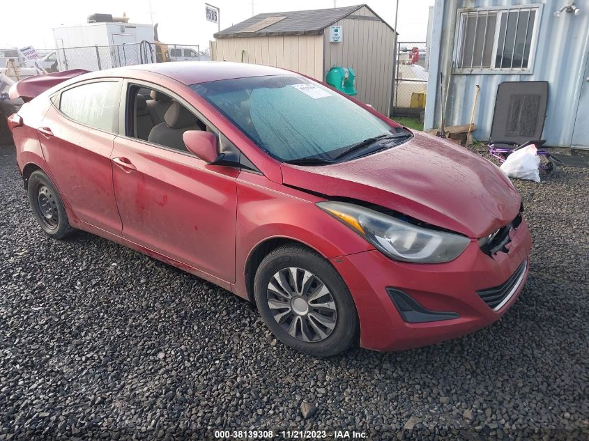 2016 HYUNDAI ELANTRA SE - 5NPDH4AE0GH765573