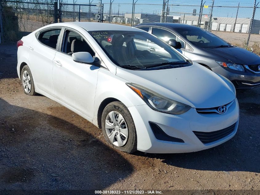 2016 HYUNDAI ELANTRA SE - 5NPDH4AE6GH781339