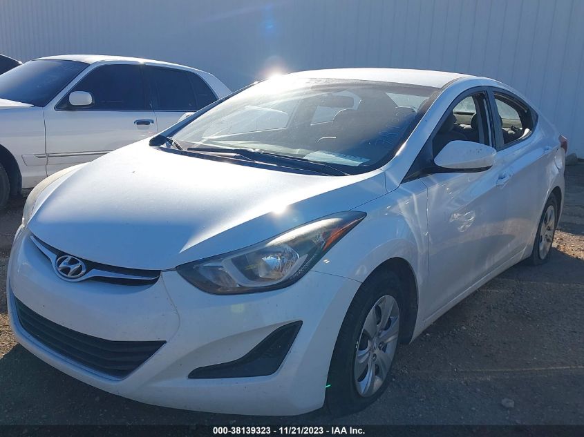 2016 HYUNDAI ELANTRA SE - 5NPDH4AE6GH781339