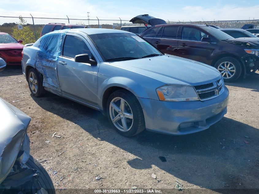 2013 DODGE AVENGER SE - 1C3CDZAB7DN658062