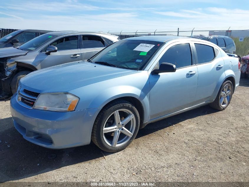 2013 DODGE AVENGER SE - 1C3CDZAB7DN658062