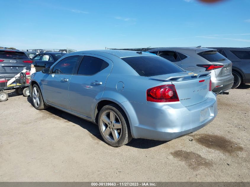 2013 DODGE AVENGER SE - 1C3CDZAB7DN658062