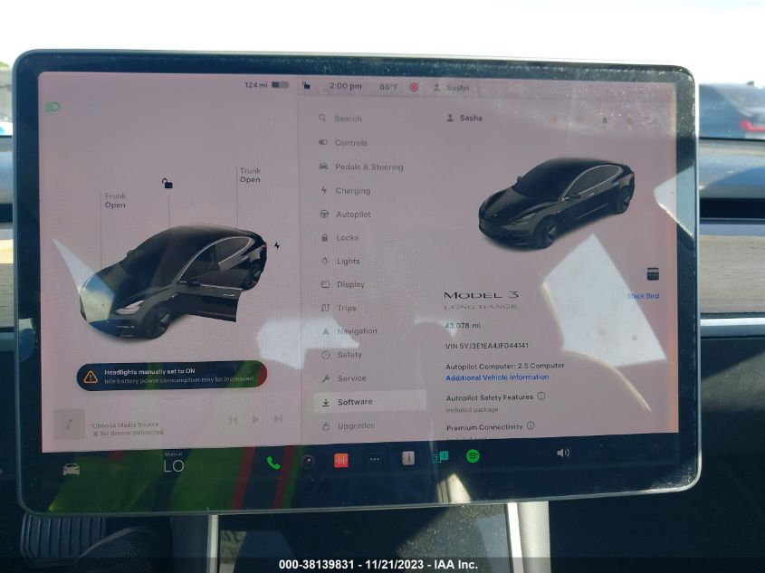 2018 TESLA MODEL 3 LONG RANGE/MID RANGE - 5YJ3E1EA4JF044141