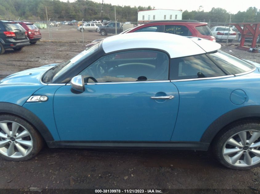 2013 MINI COUPE COOPER S - WMWSX3C58DT466967
