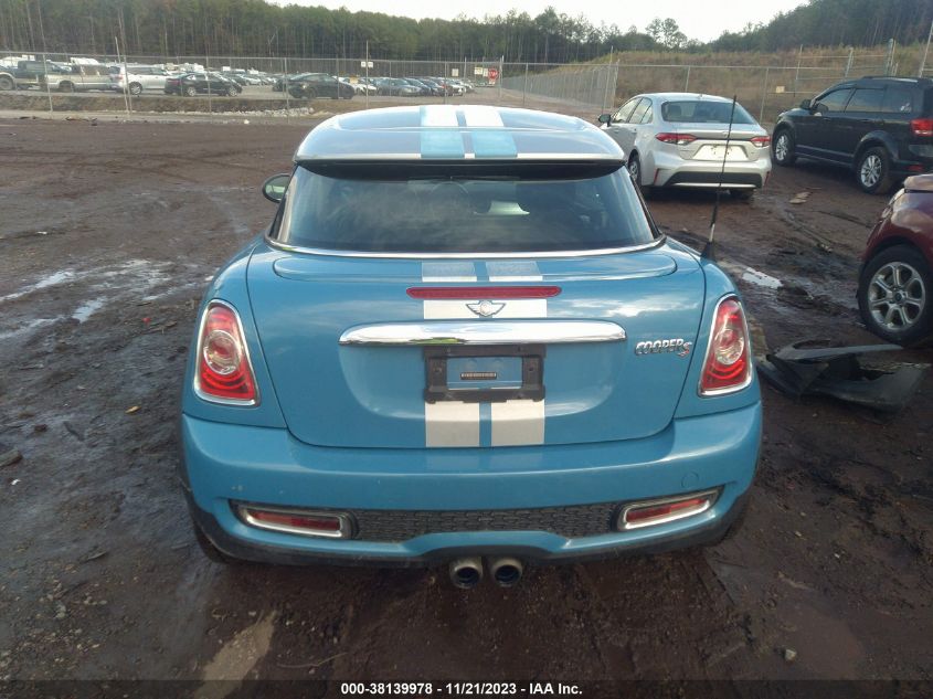 2013 MINI COUPE COOPER S - WMWSX3C58DT466967