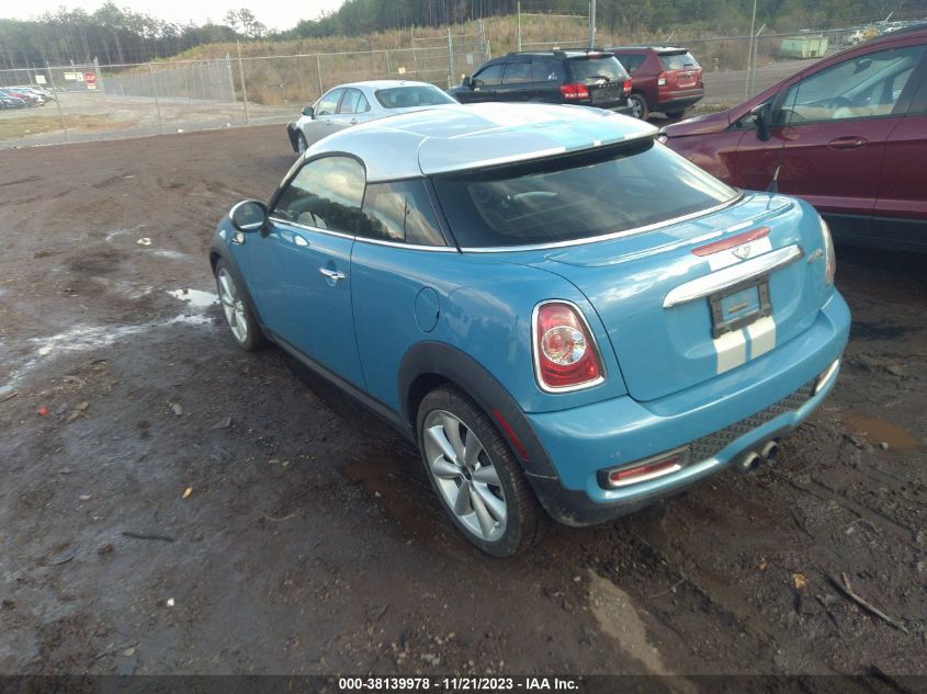 2013 MINI COUPE COOPER S - WMWSX3C58DT466967